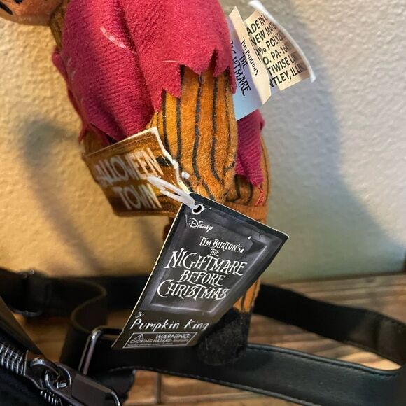 Trick r Treat Loungefly Sam Mini Backpack NWOT Halloween Town Pumpkin Head - Picture 7 of 16